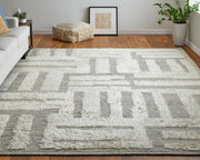 Ashby Transitional Geometric, Gray/Ivory