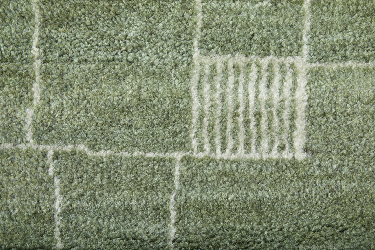 Agape Modern Abstract, Green/Ivory