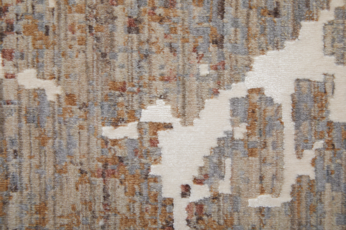Pryor Modern Abstract, Taupe/Brown/White