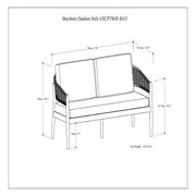 Bayshore - Outdoor Sofa - Natural
