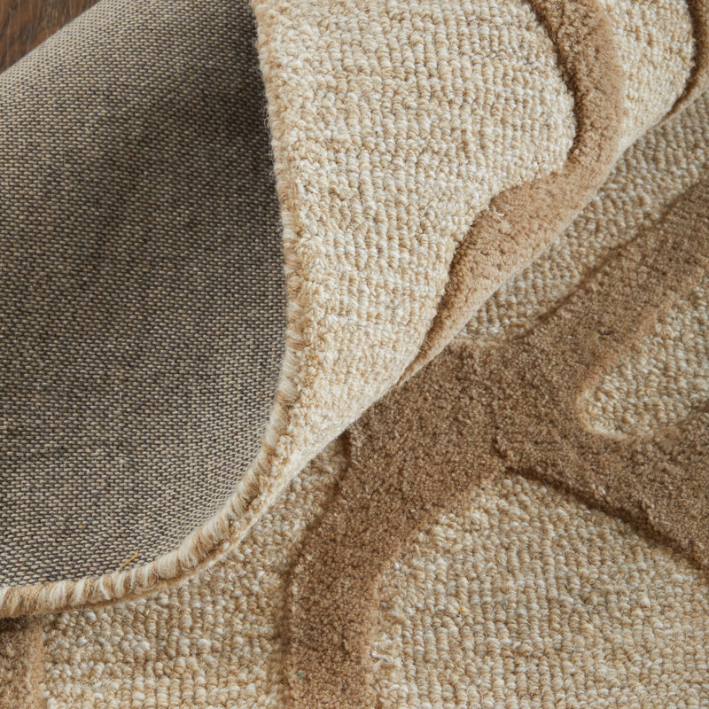 Kimball Transitional Abstract, Ivory/Brown/Tan