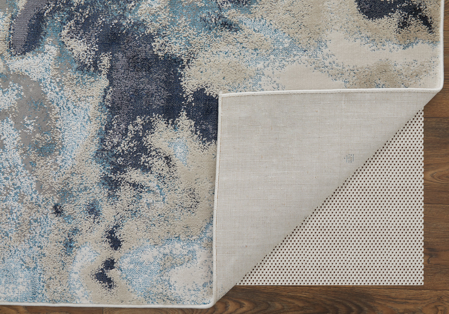 Astra Transitional Abstract, Blue/Gray/Ivory