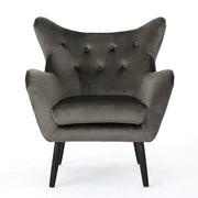 Alyssa - Mid Century Upholstered Arm Chair With Wingback Design