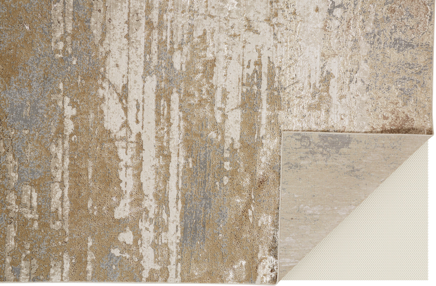 Aura Modern Abstract, Ivory/Gold/Gray