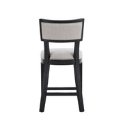 Upholstered Counter Height Bar Stools With Comfy Back (Set of 2)