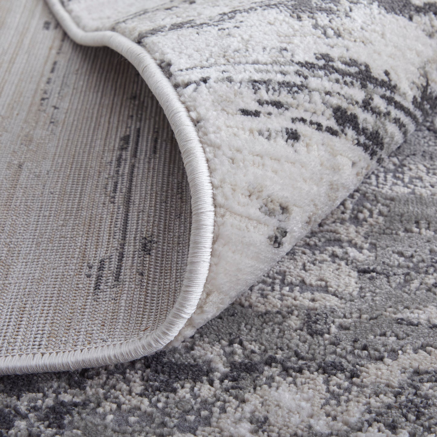 Prasad Modern Abstract, Ivory/Gray/Taupe