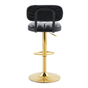 Adjustable Height Bar Stools & Footrest For Kitchen Island (Set of 2)