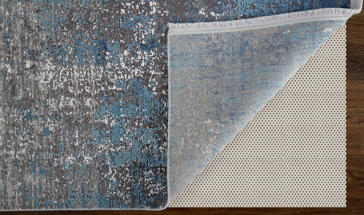 Cadiz Modern Abstract, Blue/Gray/Silver