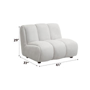 Manilla - Sectional Sofa With Chair - Ivory White