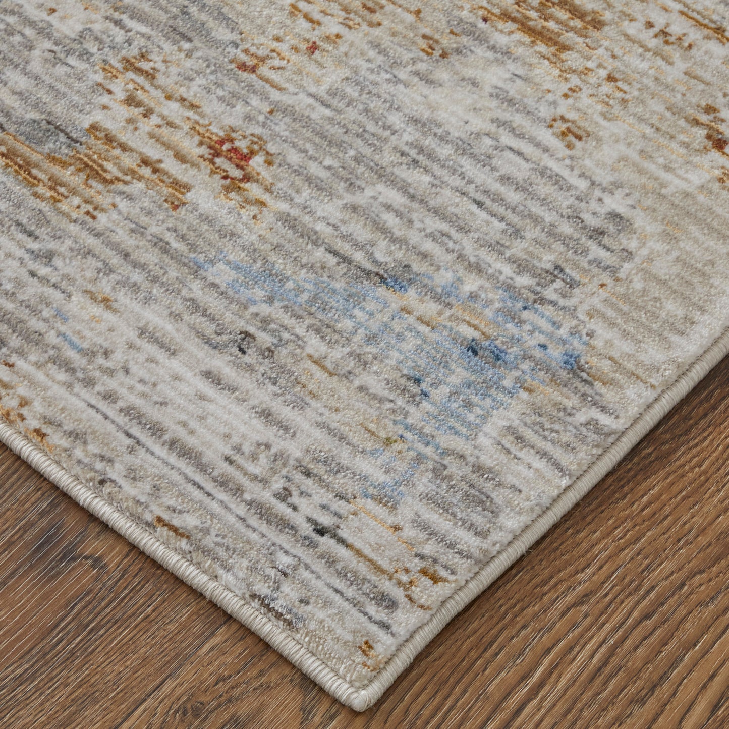 Sonora Modern Abstract, Ivory/Blue/Red