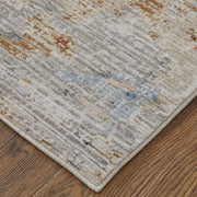 Sonora Modern Abstract, Ivory/Blue/Red