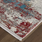 Cadiz Modern Abstract, Gray/Red/Blue