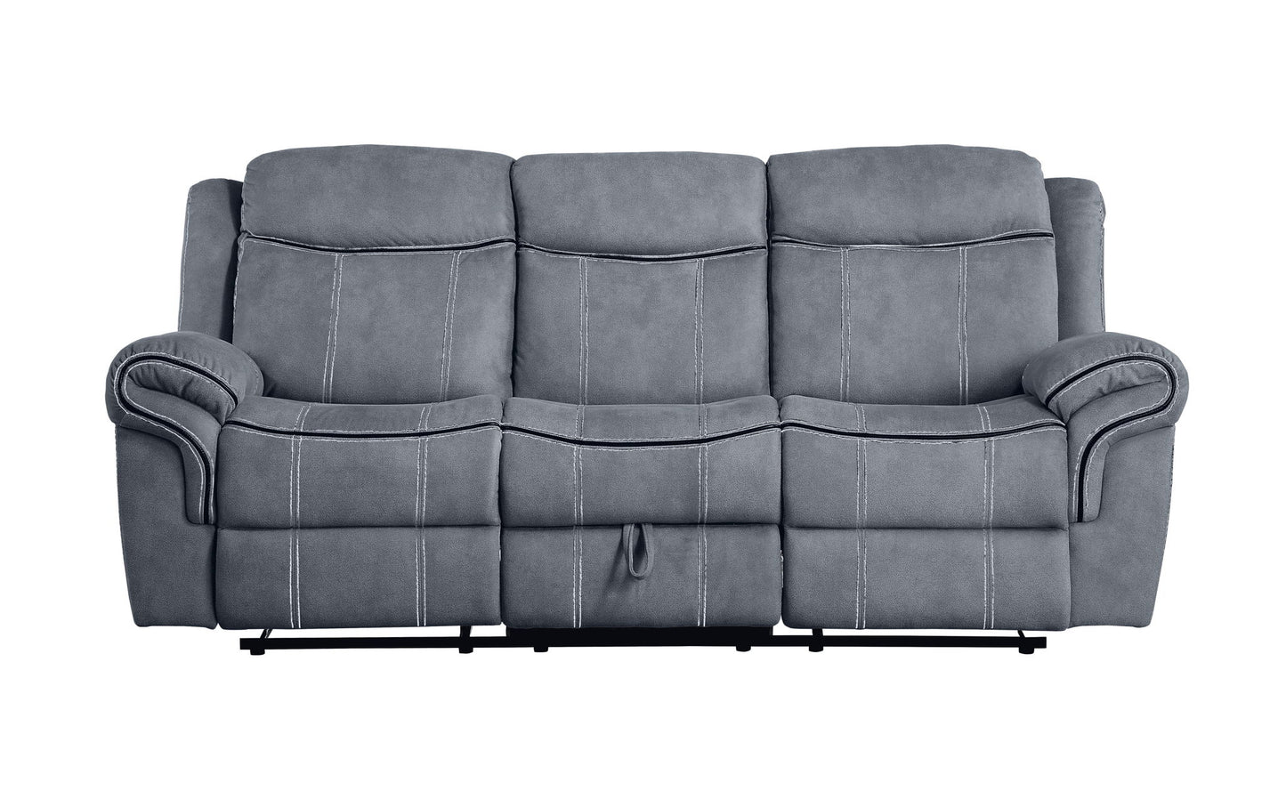 Zubaida - Two Tone Recliner Sofa With USB Port Drop Down Table