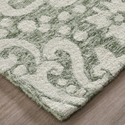 Belfort Traditional Floral & Botanical, Ivory/Green