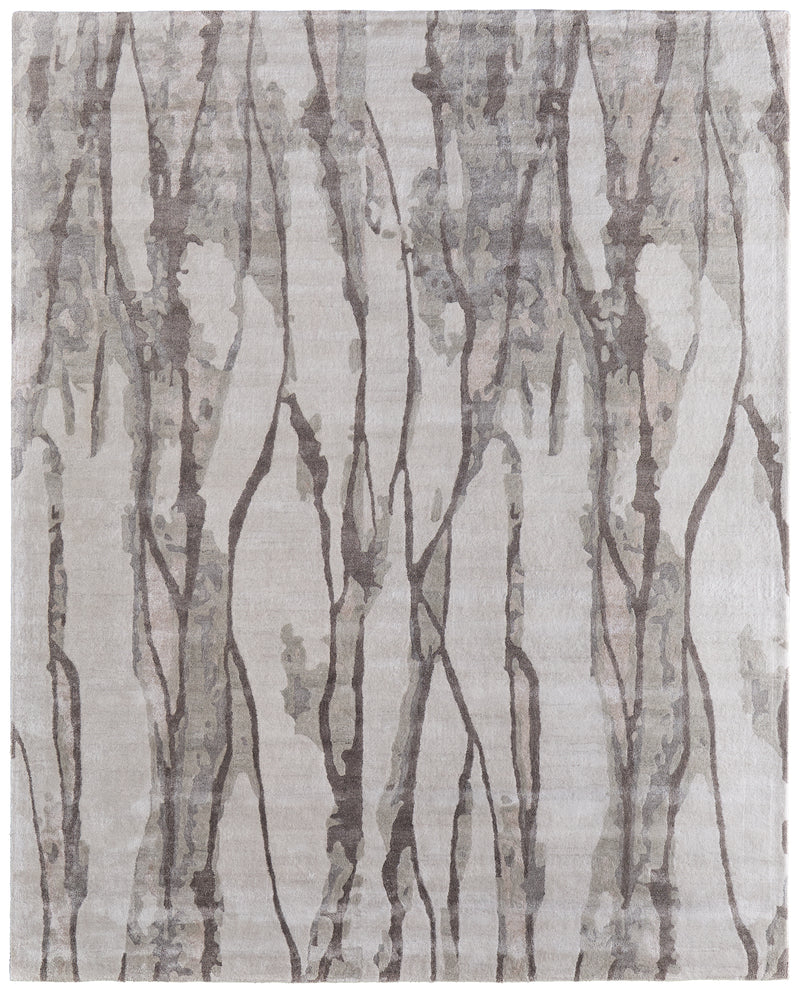 Dryden Transitional Abstract, Taupe/Ivory/Gray