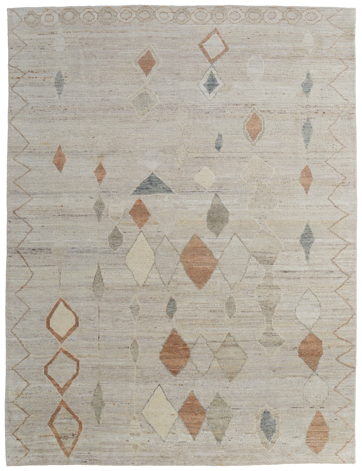 Kasbah Transitional Moroccan, Tan/Orange/Gray
