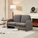 Switch Loveseat Sofa Small Couch For Living Room, Sherpa Fabric Upholstered Loveseat Sofa Couch, Small Loveseat Sofa For Apartment, Bedroom 2 image