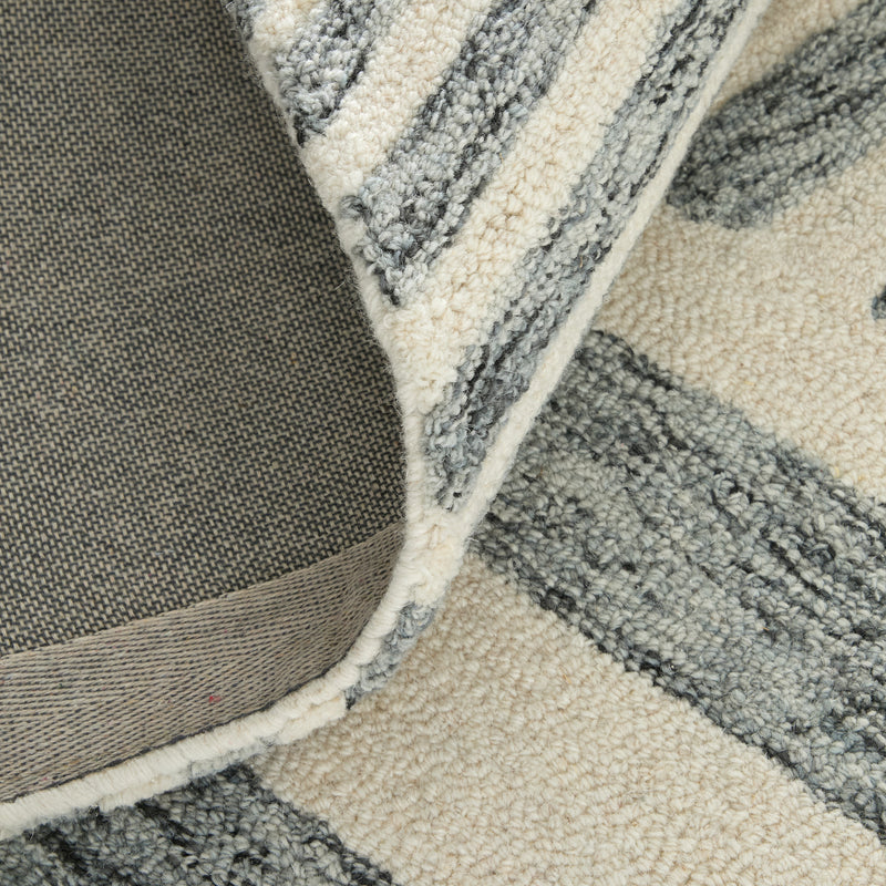 Wallace Modern Geometric, Gray/Ivory