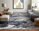 Switch Gaspar Modern Abstract, Blue/Gray/Ivory 3 image
