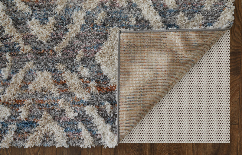 Mynka Transitional Diamond, Ivory/Gray/Taupe