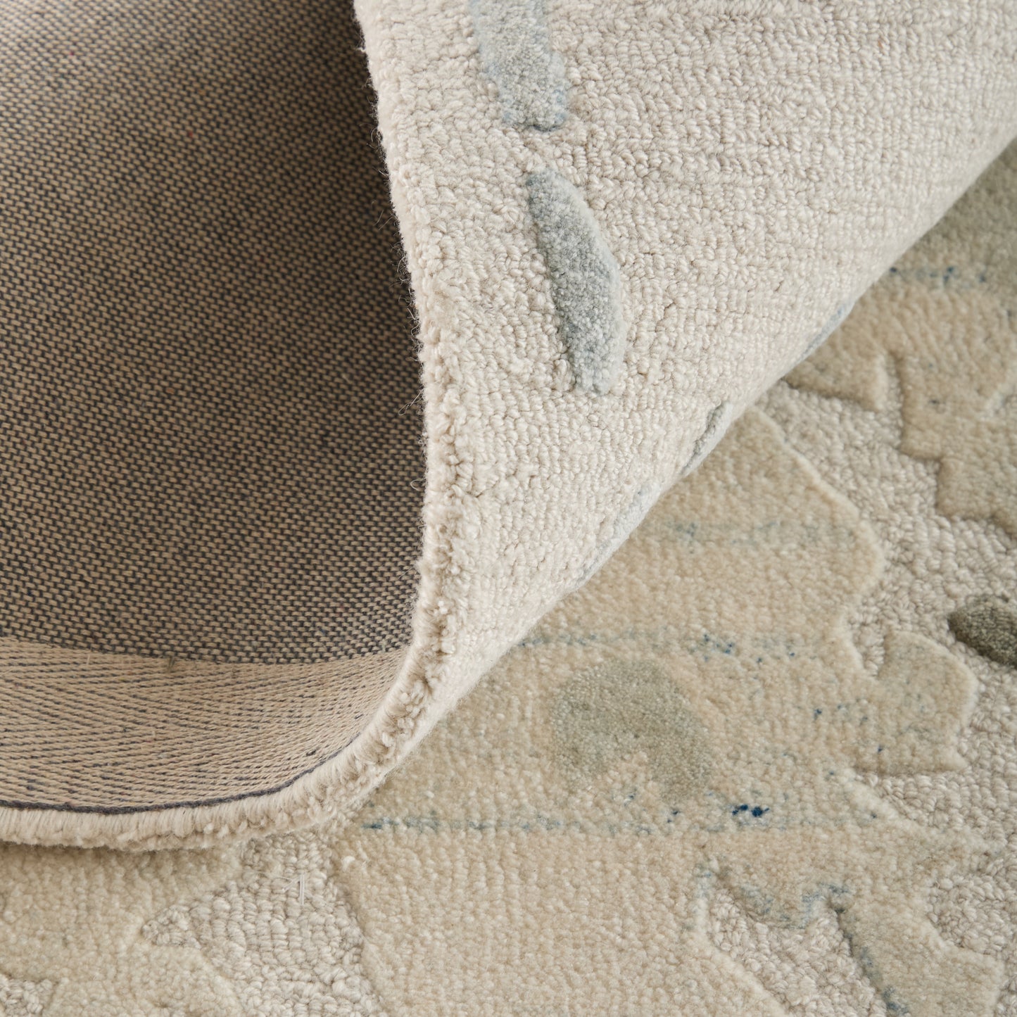 Kendall Modern Abstract, Ivory/Blue/Gray