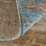 Pearson Modern Abstract, Blue/Ivory/Brown