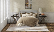 Waldor Modern Watercolor, Brown/Tan/Ivory