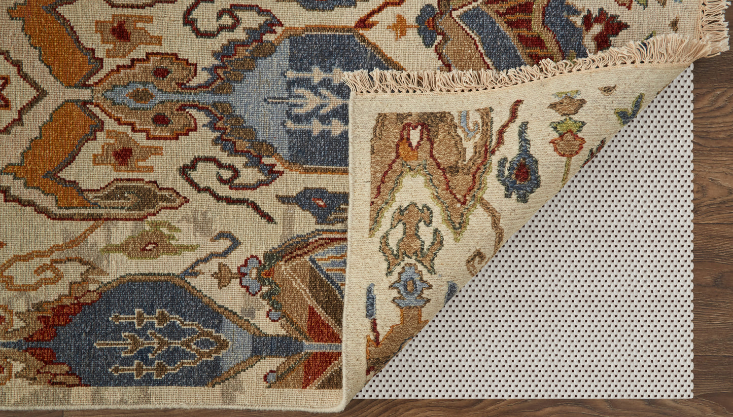 Leylan Transitional Ikat, Tan/Ivory/Orange