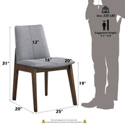 Kaela - Side Chair (Set of 2) - Light Gray