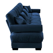 Super Comfort Oversized Modular Sectional Sofa, Deep Seat Convertible L Shaped Couch