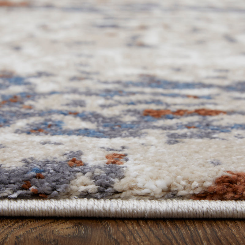Gilmore Modern Abstract, Ivory/Blue/Gray