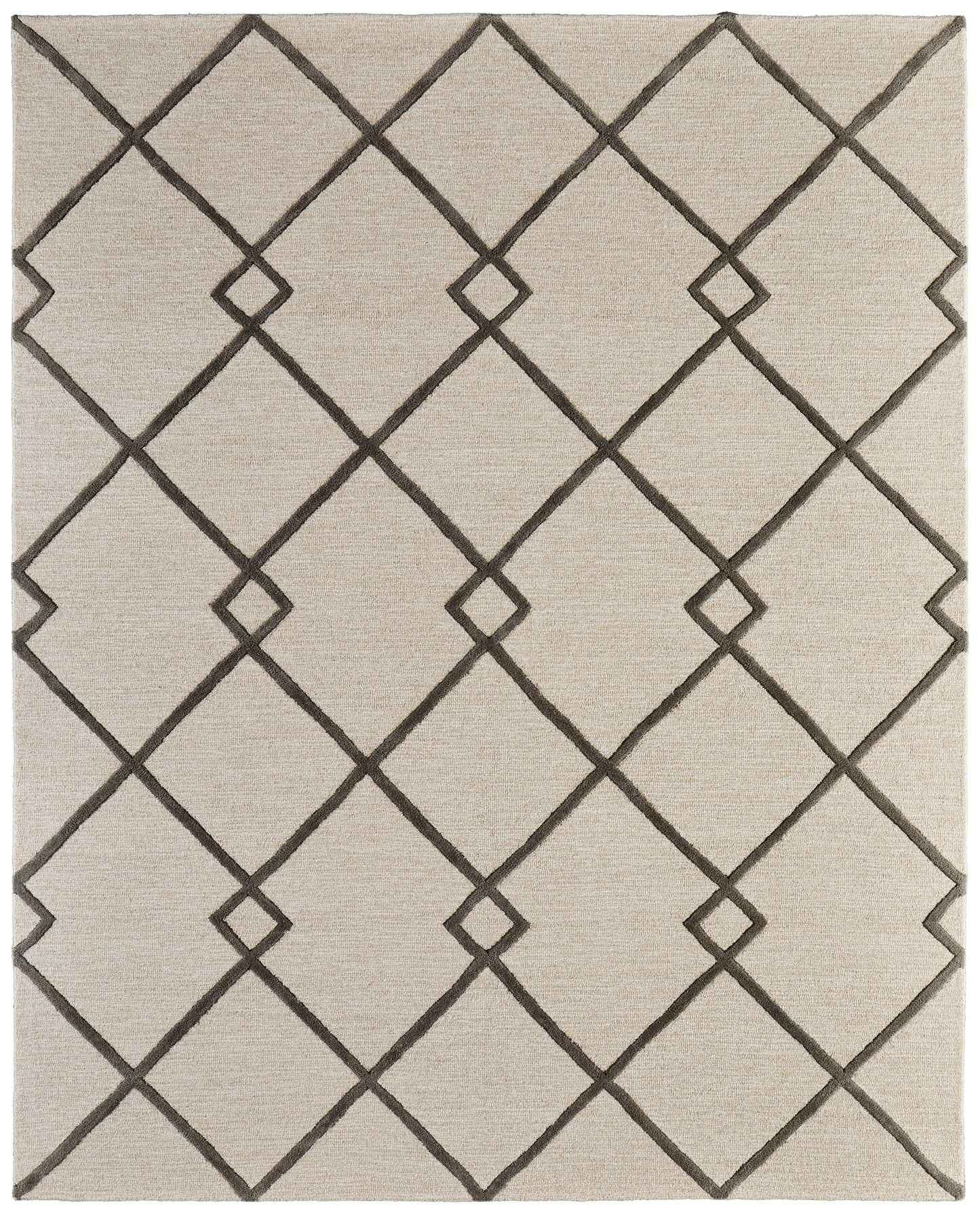Kimball Transitional Trellis & Lattice, Ivory/Gray/Tan