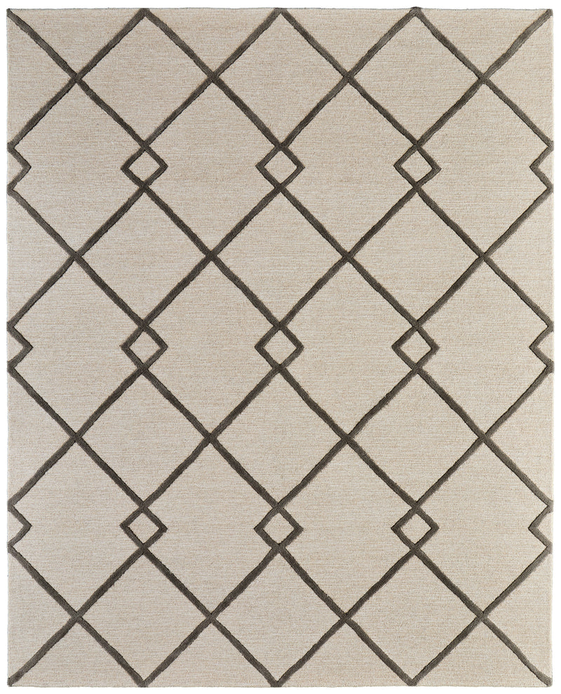 Kimball Transitional Trellis & Lattice, Ivory/Gray/Tan