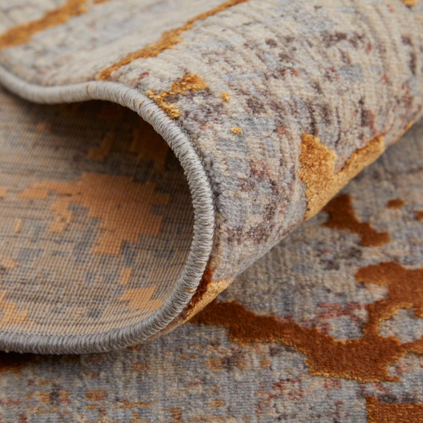 Pryor Modern Abstract, Gold/Brown/Gray