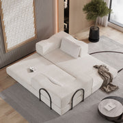 3 Seat Folding Floor Couch & King Size Bed Mattress