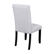 5 Piece Round Dining Table Set, Modern Dining Table And 4 Upholstered Chairs For Dining Room