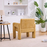 Modern Minimalist Casual Single Armchair Living Room, Bedroom, Office Area Upholstered Chair Comfortable Padded Armchair Nordic Style Casual Seating