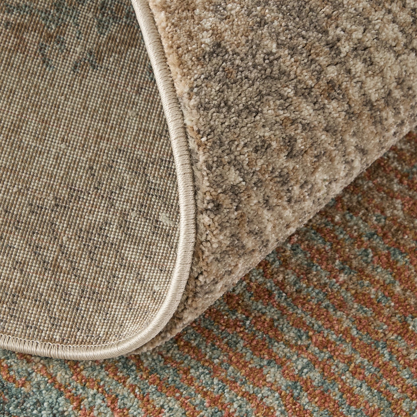 Eden Modern Abstract, Brown/Tan/Blue