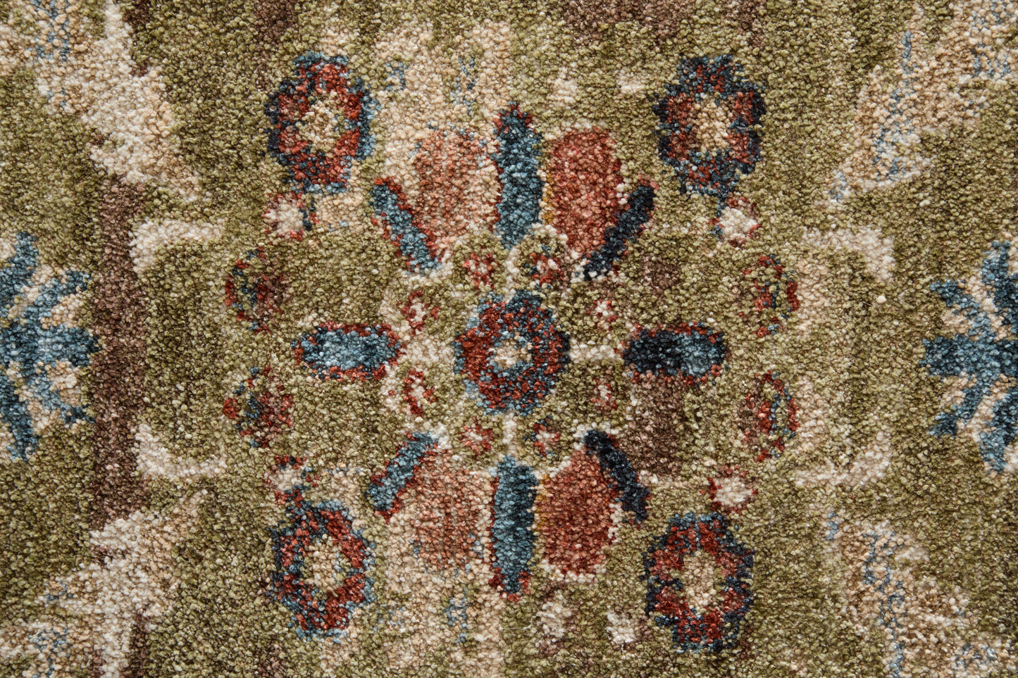 Pearson Traditional Persian, Green/Ivory/Blue
