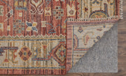 Fillmore Transitional Medallion, Red/Ivory/Gold