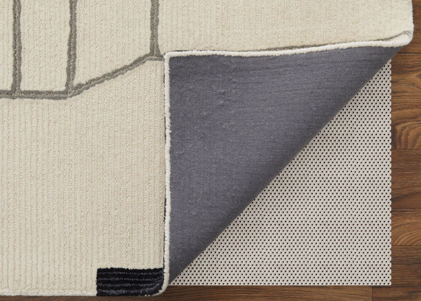 Maguire Transitional Abstract, Ivory/Gray/Taupe