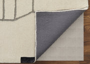 Maguire Transitional Abstract, Ivory/Gray/Taupe