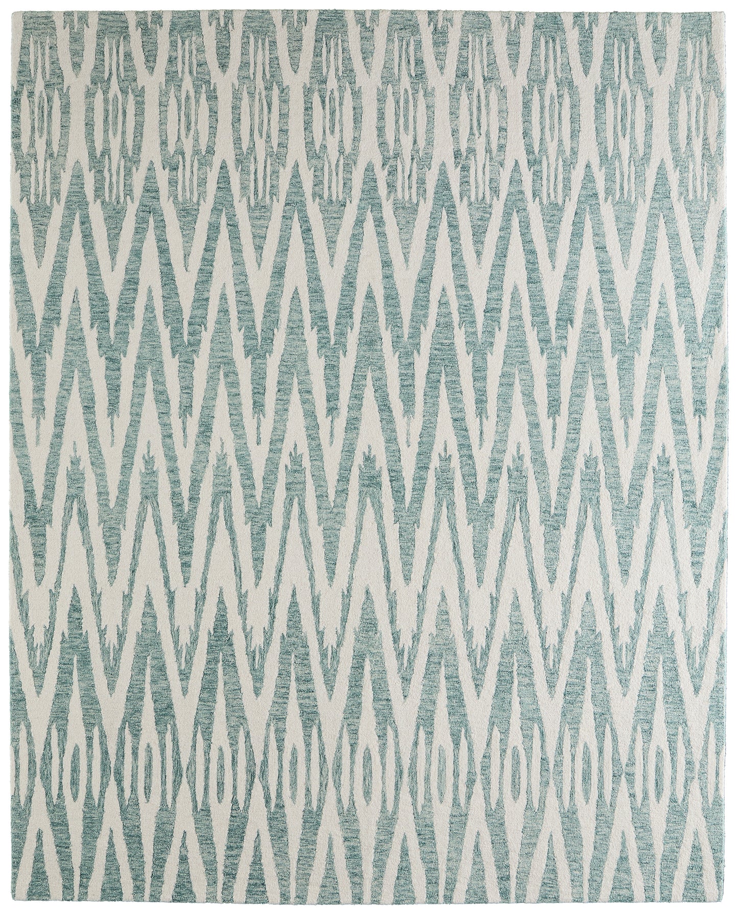 Wallace Modern Chevron, Blue/White