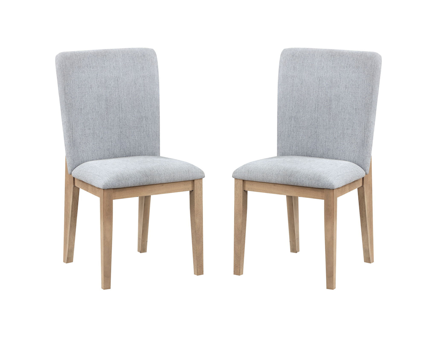 Caspian - 5 Piece Round Dining Table Set With Chairs - Oak