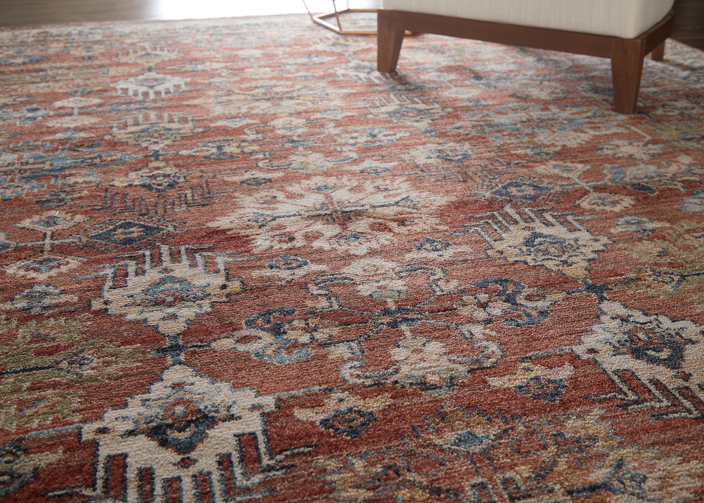 Pearson Traditional Persian, Red/Tan/Blue