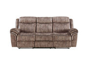 Zubaida - Two Tone Recliner Sofa With USB Port Drop Down Table