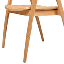 Switch Simeon - Scandinavian Sculpted Dining Chair - Warm Natural Brown 3 image