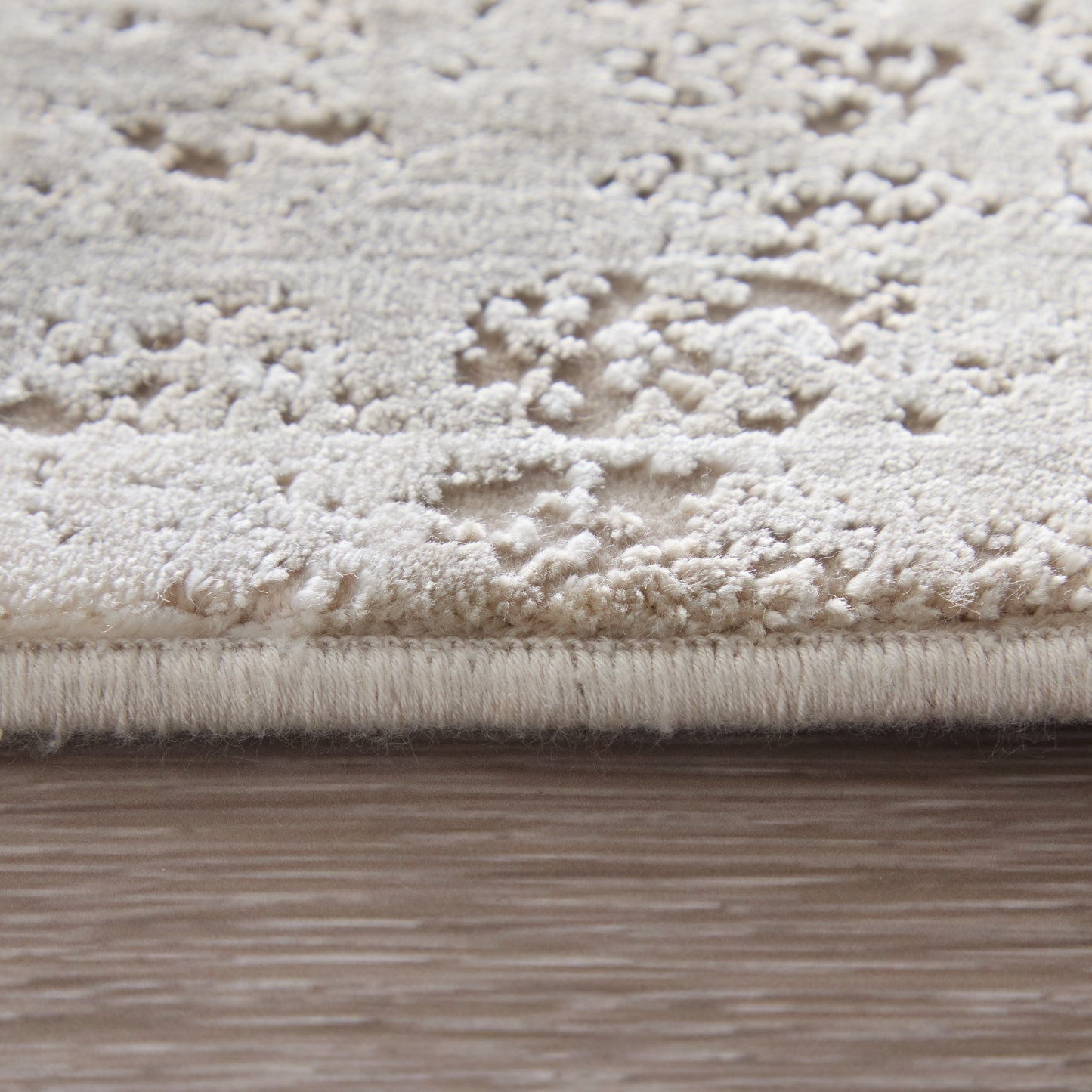 Cadiz Traditional Floral & Botanical, Ivory/Gray/Gold