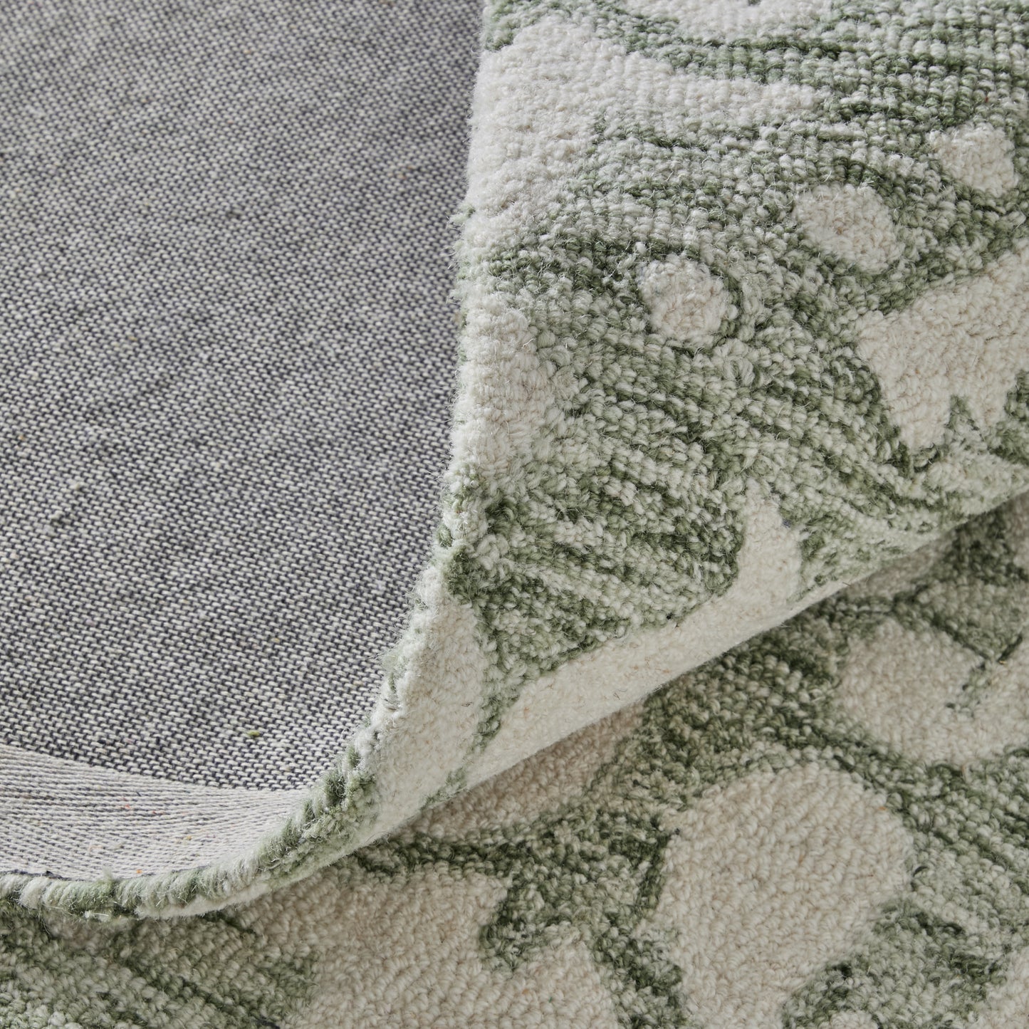 Belfort Traditional Floral & Botanical, Ivory/Green