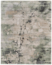 Sonora Modern Abstract, Green/Ivory/Tan